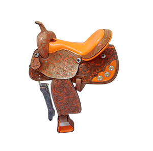 ROYAL INTERNATIONAL RI003 Silla de Montar Occidental de Cuero para Caballo Fabricada en Uttar Pradesh - Product Image 1