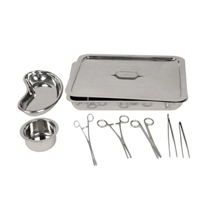 Juego de 8 Piezas de Instrumentos Quirúrgicos de Acero Inoxidable de Alta Calidad, Clase II, para Cirugía General: Tijeras, Pinzas, Gallipot, Instrumento Quirúrgico Renal - Product Image 1