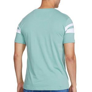 เสื้อยืดคอตตอน 100% หนานุ่มสำหรับผู้ชาย ผ้าเนื้อบางเบา ไม่ยับง่าย พิมพ์ลายโลโก้ ทรงหลวม แขนสั้น สไตล์ลำลอง เรียบง่าย เหมาะสำหรับออกกำลังกายในฤดูใบไม้ผลิ - Product Image 4