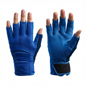 Gants de hockey sur gazon bleu royal sans doigts, rembourrés, pour la protection des joueurs, l'entraînement, les matchs et les entraînements d'équipe - Product Image 3