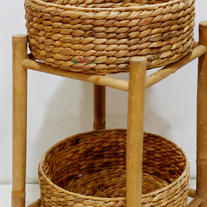 Artex Dong Thap Factory Almacenamiento de algas marinas cestas hechas a mano Vietnam cestas de algas marinas artesanías naturales estante estantería - Product Image 6