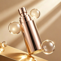 Emballage de soin de la peau de luxe personnalisé, flacon pompe sans air de 50 ml, contenants pour soin de la peau, flacon pour sérum, crème pour le visage
