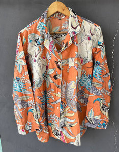 Ensemble de pyjama imprimé élégant en coton doux, vêtements de nuit confortables, vêtements de détente - Product Image 2