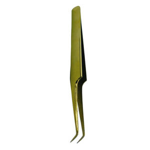 Pinzas para Pestañas con Punta Puntiaguda Personalizadas, Pinzas de Acero Metálico con Recubrimiento Dorado para Salón de Belleza, Pinzas para Pestañas con Diseño Personalizado - Product Image 5