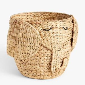 Panier de rangement en jacinthe d'eau, fibre naturelle, fait à la main, pour une organisation polyvalente de la maison, fournisseur durable du Vietnam - Product Image 1