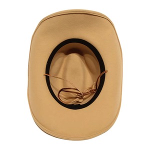 Personalized Classic Leather Cowboy Fedora Felt <b>Hat</b> with Customized Logo Unisex Adult Outdoor <b>Hat</b> - Product Image 2