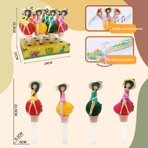 Muñeca Princesa de Frutas, Juguete de Caramelo con Campana y Tubo, Gomitas, Caramelos Duros Rellenos de Gelatina, Plástico Colorido para Niños - Product Image 4