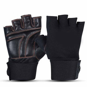 Gants de musculation demi-doigts en polyester avec support de poignet, personnalisables pour hommes et femmes, pour la gym et l'entraînement de force - Product Image 4