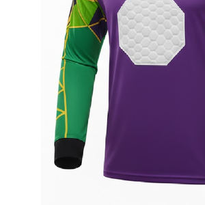 Uniformes de Fútbol para Hombre, Conjunto Profesional de Jersey de Portero, Camiseta y Pantalones Cortos Acolchados, Uniformes de Fútbol de Secado Rápido - Product Image 4