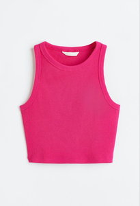 Top sin mangas de color sólido con diseño OEM, top tipo jersey con cuello redondo a la última moda, informal a rayas para mujer - Product Image 6