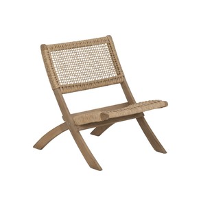 Tendance maintenant Chaise longue en rotin faite à la main | Cadre en acacia à profil bas | Confort du patio extérieur - Product Image 1