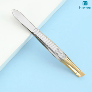 Pince à épiler antistatique non magnétique de haute précision 2026, outil de précision pour l'épilation des poils fins, pointe inclinée en acier inoxydable pour sourcils - Product Image 2