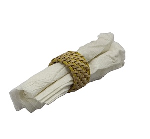 Servilletero de madera único en stock, Decoración de mesa de diseñador para bodas, soporte de tejido elegante - Product Image 1