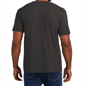 Camiseta de Manga Corta para Hombre, Color Sólido, con Bolsillo en el Pecho, Corte Regular, Cuello Redondo, Estilo Casual, 100% Algodón Jersey - Product Image 5