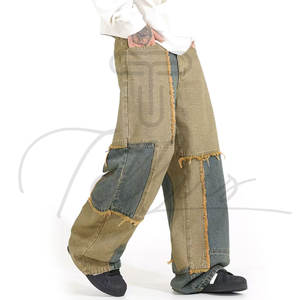 กางเกงยีนส์ทรงหลวมสำหรับผู้ชายที่ใส่สบาย ผลิตจากผ้าที่เบาและระบายอากาศได้ดี เหมาะสำหรับใส่ลำลองในฤดูร้อน - Product Image 4