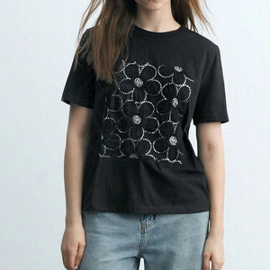 Camisetas de Mujer Estilo Casual, Camisetas de Algodón Suave para Mujer, Camisetas Cómodas para Uso Diario, Camisetas de Mujer de Alta Calidad y Moda - Product Image 6