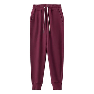 Pantalones de Invierno para Hombre, Nuevo Estilo, Algodón y Poliéster, Forro Polar Transpirable, Color Sólido, Diseño Urbano, Pantalones Lavados - Product Image 2