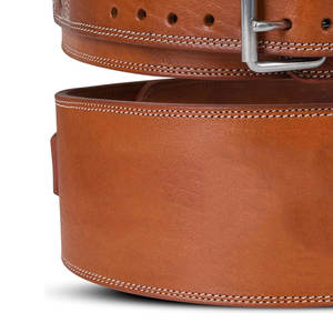 Nuevo Cinturón de Piel Premium para Levantamiento de Pesas para Hombre y Mujer, Cinturón de Gimnasio Resistente con Hebilla de Acero para Levantamiento de Pesas - Product Image 4