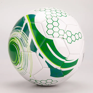 Balón de fútbol multicolor tamaño 5, cosido a máquina, balón de fútbol de PVC tamaño 5, balones cosidos a máquina, balón de fútbol con logo personalizado - Product Image 3