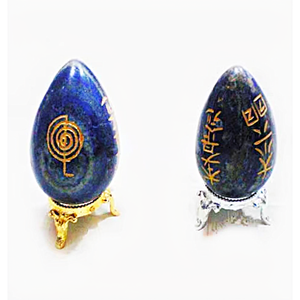 Œufs en cristal naturel de Lapis Lazuli USAI, figurines de Reiki, œufs de méditation énergétique en cristal faits à la main, décoration pour la maison et le bureau, vente en gros - Product Image 1