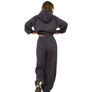 Women Oversized Hoodie Tracksuit <b>Set</b> Pullover Sweatshirt Wide Leg Trousers Elastic Waist Casual <b>Two</b> <b>Piece</b> <b>Lounge</b> Outfit - Product Image 2
