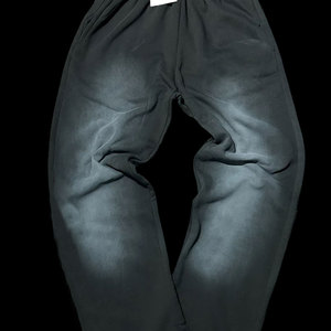 2026 New Arrival Custom Logo Heavyweight <b>Oversized</b> Baggy Sweatpants Double Layer Cotton <b>Joggers</b> Men Vintage Style - Product Image 4