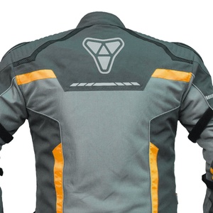 Chaqueta de Motocicleta Corta Impermeable para Hombre, Ropa de Motociclismo Textil de Verano con Tiras Reflectantes para Protección y Seguridad - Product Image 6