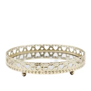 Bandejas de Almacenamiento de Metal Dorado, Diseño Moderno Irregular, Contenedor de Alimentos Multifuncional, Elegante y de Lujo, Reutilizable para la Mesa - Product Image 4