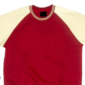 Universidad al por mayor de alta calidad de cuello redondo pulóver Sudadera de cuello redondo personalizado de algodón hombro caído Vintage - Product Image 5