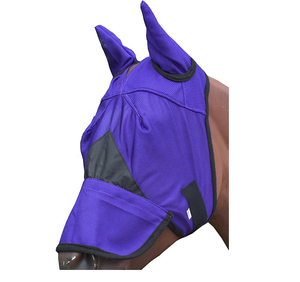 Máscara Antimoscas Transpirable para Caballos con Protección UV y Malla Protectora Facial, Ajuste Cómodo para Montar al Aire Libre y Pastoreo, con OEM ODM - Product Image 1