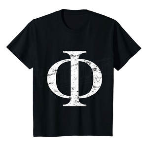 Camiseta con Letras Griegas Personalizada al por Mayor, Camiseta Hip Hop para Hombre, 100% Algodón, Cuello Redondo, Corte Regular, Estilo Casual - Product Image 2