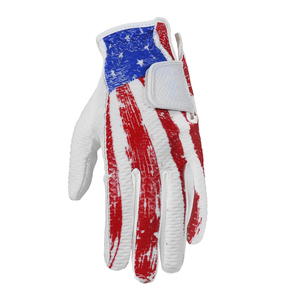 Wholesale new professional Design White Genuine Leather Golf <b>Gloves</b> Breathable Unisex Pull On Sport <b>Gloves</b> - Product Image 2