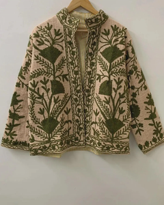 Chaqueta Étnica Bordada Suzani TNT, Chaqueta de Invierno, Abrigo para Mujer, Chaqueta Corta Suzani - Product Image 1