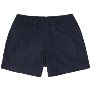 Shorts en tricot respirant bleu marine uni pour homme, taille mi-haute, fermeture élastique, style décontracté, longueur courte - Product Image 4