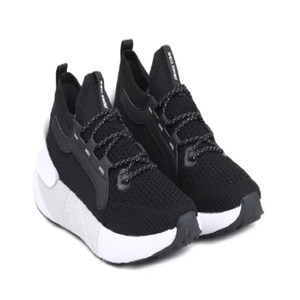 Black White Walking Sneakers <b>for</b> <b>Men</b> Modern Athletic Footwear Lightweight Lace Up <b>Shoes</b> Cushioned Comfort - Product Image 3