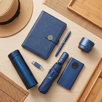 Kit d'entreprise complet : Journal, Power Bank, Mini Haut-parleur, Thermos, Impression personnalisée, Coffret cadeau de fêtes