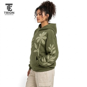 Premium women <b>hoodies</b> with puff printing details soft texture durable finish comfortable fit and <b>trendy</b> modern streetwear style - Product Image 2