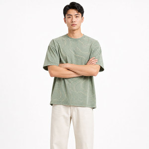 เสื้อยืดทรงหลวมแบบดรอปโชว์เดอร์ รุ่นพรีเมียม Urban Sun Faded ผลิตจากผ้าเนื้อน้ำหนักเบา สวมใส่สบาย เหมาะสำหรับลุคสบายๆ ทันสมัย - Product Image 1