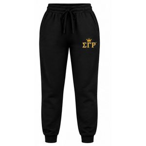 Pantalon de jogging personnalisé pour femme Sigma Gamma Rho, avec lettres grecques, en molleton athlétique, style décontracté streetwear, vente en gros - Product Image 1