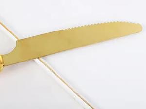 Ensemble de couverts en acier inoxydable écologiques au fini éclatant pour les célébrations et l'usage quotidien, vaisselle de haute qualité avec un design réutilisable - Product Image 4