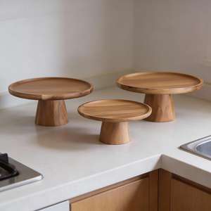 Soporte de Madera para Pastel con Diseño Creativo Multifuncional y Grabado, Ideal para la Mesa Principal a un Precio Accesible por Universal - Product Image 4