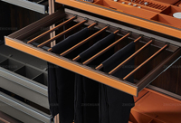Organisateur de bijoux multifonctionnel de luxe haut de gamme pour armoire, panier, tiroir, boîte à bijoux, porte-pantalon et accessoires de garde-robe