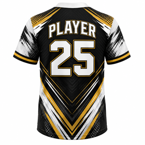Camiseta de Béisbol Personalizada para Jóvenes, con 2 Botones, Sublimada, Transpirable, de Secado Rápido, Conjunto para Equipo - Product Image 2