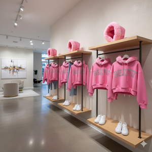 Sudadera con capucha rosa personalizada para mujer con cremallera y capucha de piel sintética, chaqueta de forro polar extragrande, fabricante OEM ODM - Product Image 5