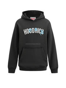 Sweat à capuche zippé pour homme en molleton nylon/coton léger de haute qualité, 370 grammes, respirant, anti-boulochage, numérique, écologique, pour l'automne - Product Image 1