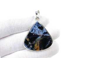 Vintage Style Gold/<b>Silver</b> Plated Sterling <b>Silver</b> Charm <b>Pendant</b> with Natural Stone <b>for</b> Women & <b>Men</b> Engagement - Product Image 6
