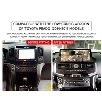 Navegador GPS Android de 12.3 Pulgadas para Automóvil, con Amplificador y Diseño Portátil, para Land Cruiser 2014-2017, Venta al Por Mayor