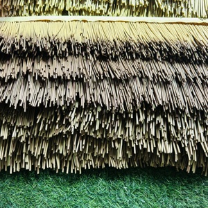 Toiture en chaume synthétique en plastique PE, imitation <span class=keywords><strong>roseau</strong></span> africain, pour usage extérieur, moderne - Product Image 6