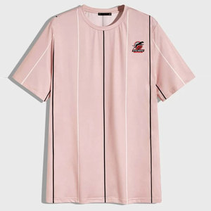 Camiseta cómoda 100% algodón con logo personalizado impreso, diseño único, corte holgado, camiseta de verano para hombre, diseño con MOQ bajo. - Product Image 1