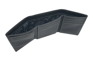 [Altamente Recomendado] Cartera Triple de Cuero Vacuno Genuino Castello, Suave, con Protección RFID, para Hombre, Color Negro - Product Image 4
